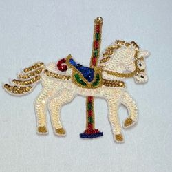 Vintage 90s Carousel Horse Appliqué