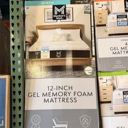 Members Mark Queen Size 12-Inch Gel Memory Foam Mattress Brand New In Box 