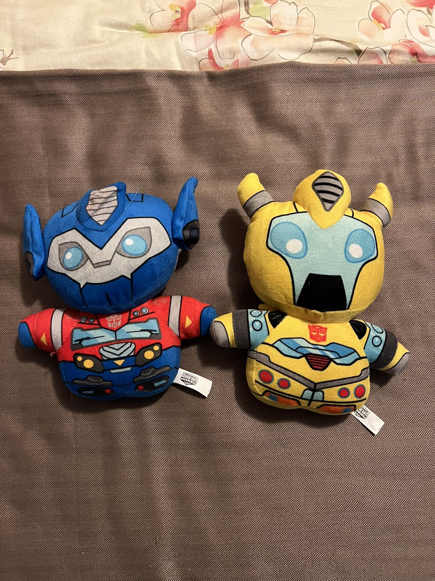 Plush Lot Transformers Rescue Bots Academy Toy Factory Bumblebee Optimus Prime