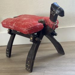 Antique Camel Foot Stool 