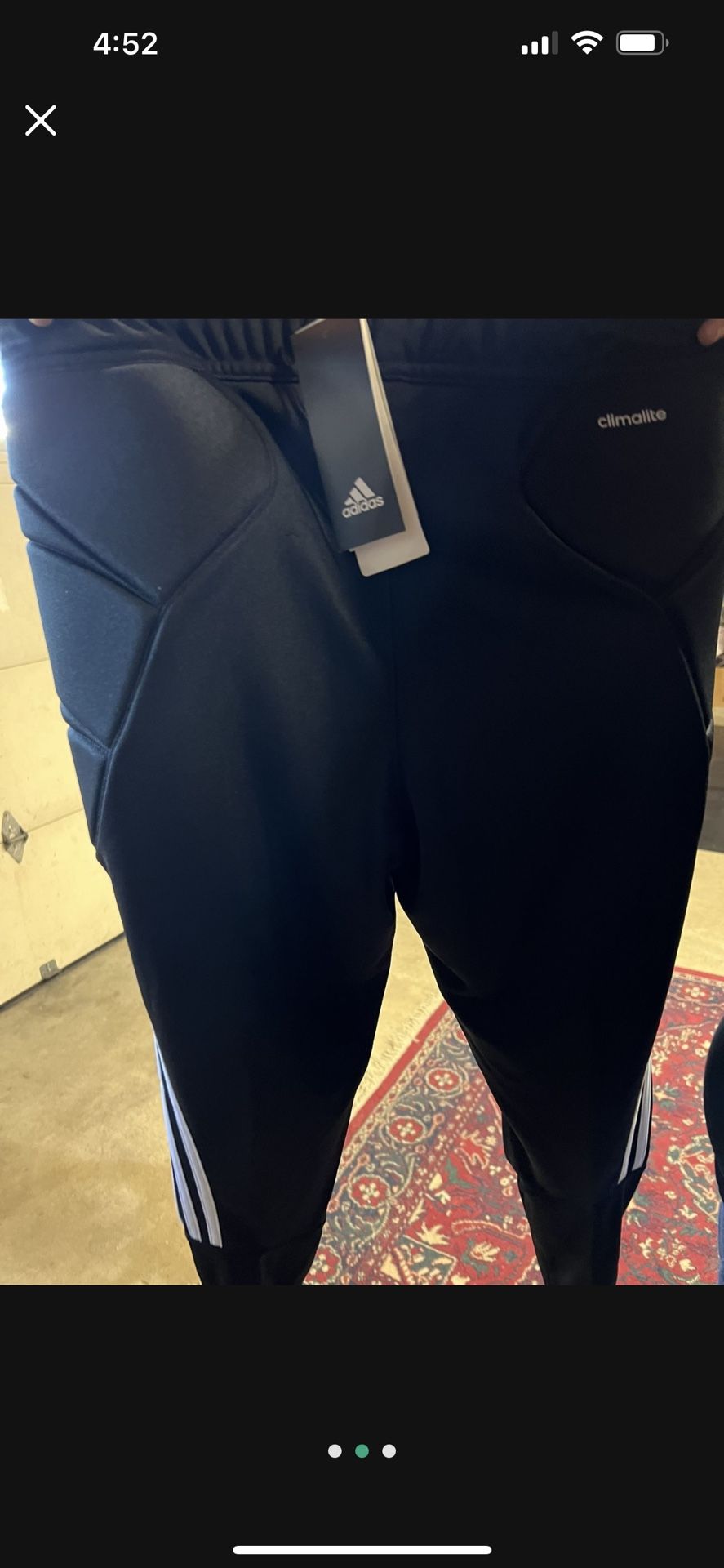 Adidas Goalie Padded Pants Size Medium/ Brand New