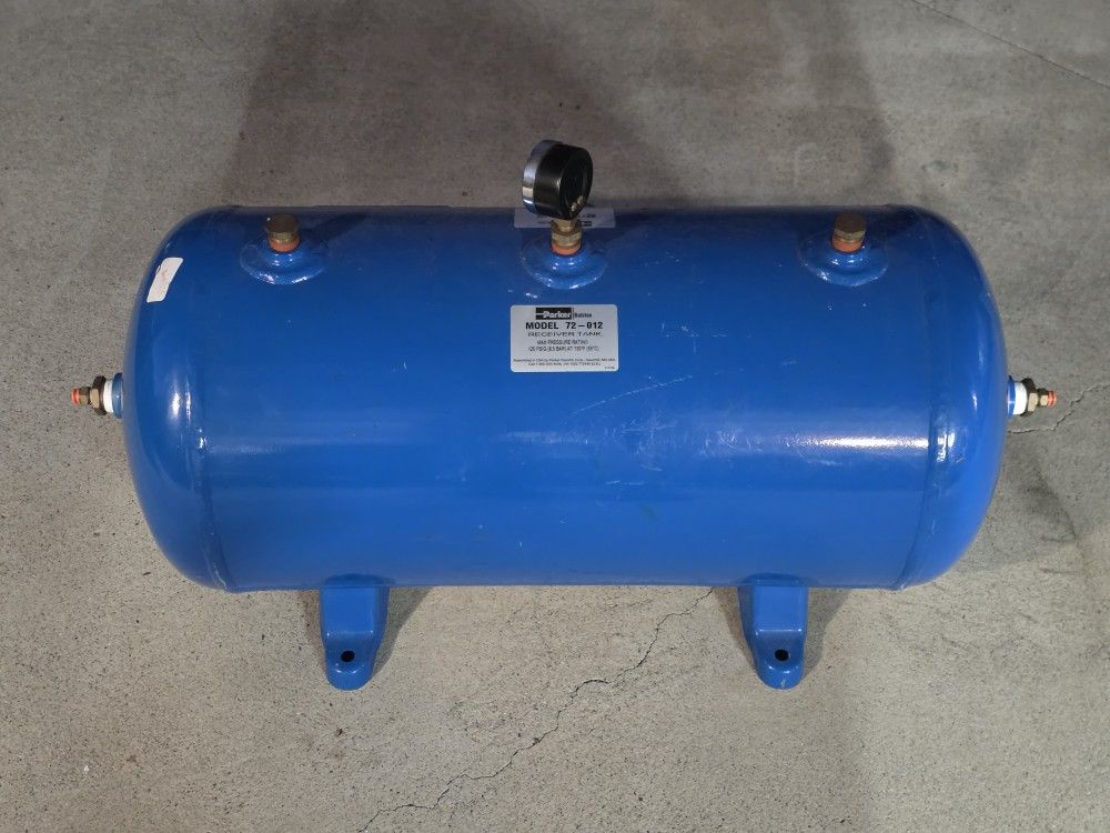 PARKER BALSTON ANALYTICAL GAS SYSTEMS RECEIVER TANK 72-012 125 PSIG COMPRESSOR