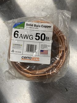 Wires in 2 AWG, 3 AWG, 4 AWG, 6AWG 14AWG Copper (See Details Below)