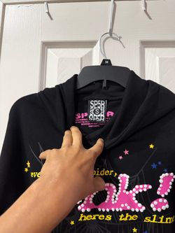 Pink spider hoodie
