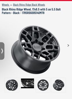 Black Rihno Rims