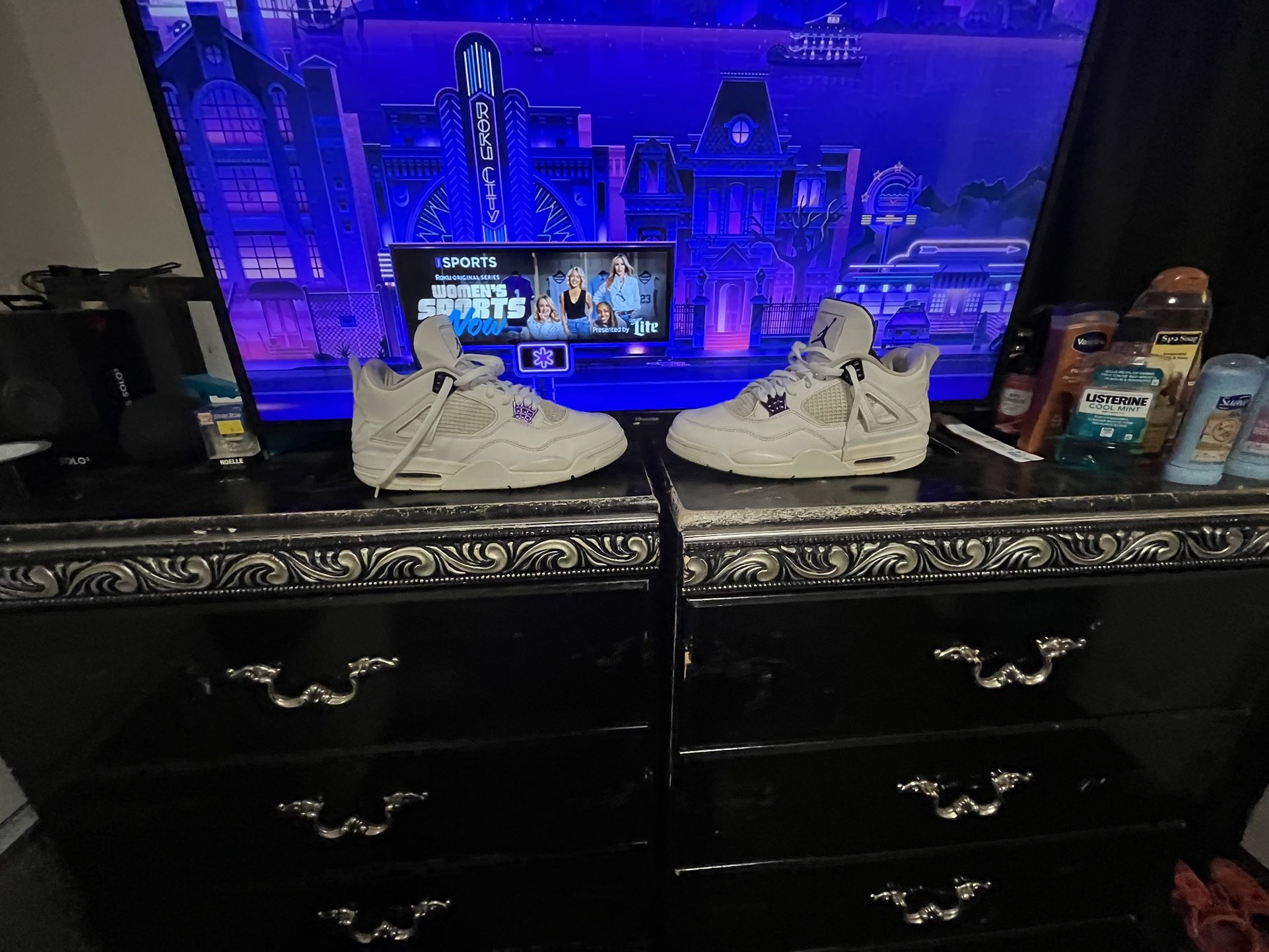 Jordan 4 Purple Metallic