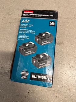 Makita 18-Volt 4.0Ah LXT Lithium-Ion Battery 3-pack