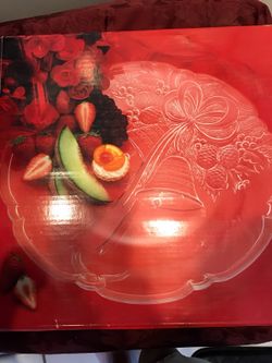 MIKASA CRYSTAL HOSTESS PLATTER - NEW IN BOX