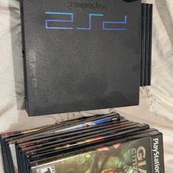 PS2 With Games No Powercord