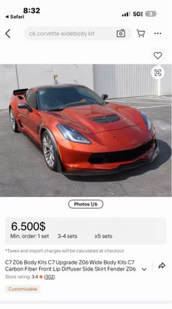2014-2019 Corvette c7 zo6 oem z06 full body kit