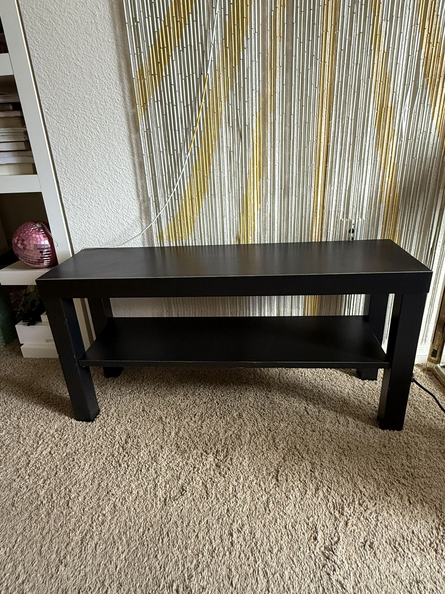 Black TV Stand $15