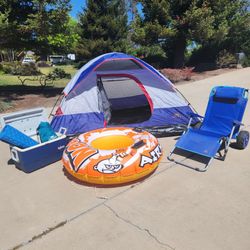 Camping Lake Set Up