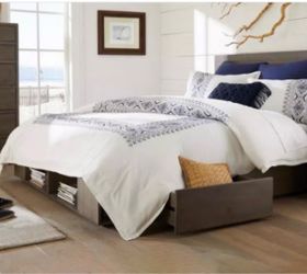 Queen Platform Bed Frame with Storage Drawers