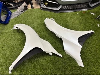 2016-2021 For Honda Civic Fenders typer style painted crystal pearl white