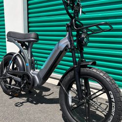 ✅ New- 1000W Motor Powerful Step Through Electric Ebike, 20ah, 30mph, Front Rack, USB