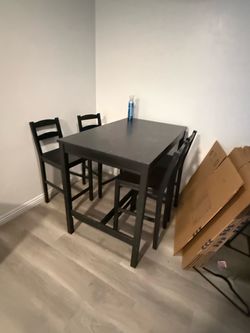 Four chair, dining table