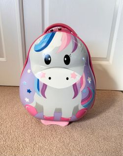 Heys Travel Tots Unicorn Pink Kids Suitcase.