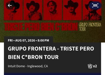 Grupo Frontera Concert Tickets