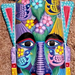 Original Ceramic Mack Painted By Hand Made In Mexico 