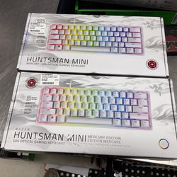 Brand new sealed razer huntsman mini mercury edition 60 percent keyboard
