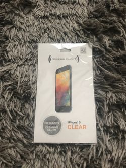 iPhone 6 clear plastic phone screen protector