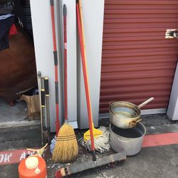 gardening Landscaping Janitorial Tools Deep Fryer Turkey Crawfish Boiler pan large shop broom mop tree trimmer shears water cooler