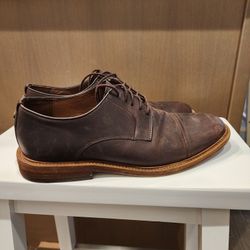 Leather Toe Cap Derby Shoes