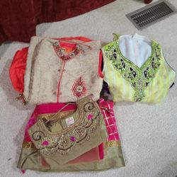 Little Girls Size 30 Indian Lehenga, Salwar