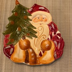 Santa Claus Christmas Ceramic Decorative Plate
