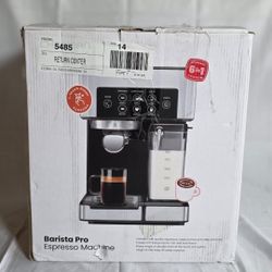 Chefman Barista Pro Espresso Machine 6-in-1 Coffee Maker 15-Bar Pump NEW Open Box