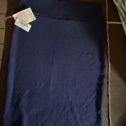 Skirt Navy Lularoe  Size L