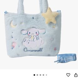 Cinnamoroll Everyday Delights Tote Bag Embroidered Plush with Strap