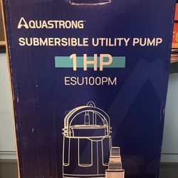 Aquastrong Sump Pump 1/2 HP Submersible Water Pump Thermoplastic Portable