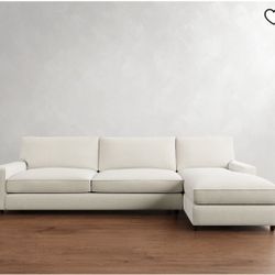  Pottery Barn PB Comfort Square Arm Chaise Sectional