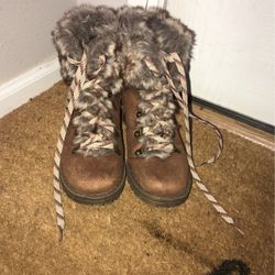 Fur Hiker Boot Size 7.5 Womens
