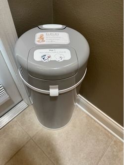 Bubula Stainless Steel Diaper Pail Gray Large Capacity