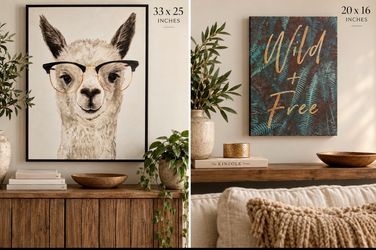 Set of 2 Canvas Wall Art – $40