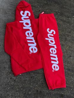 supreme set hoodie and sweats