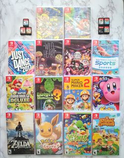 Nintendo Switch Games Mario, Pokemon and more READ DESCRIPTION