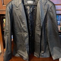 Leather Jacket Clio Size Large