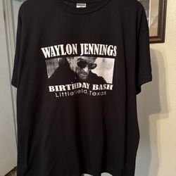 Y2K Waylon Jennings Birthday Bash Event Tee