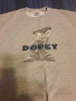 Dopey sweatshirt xl.Disney