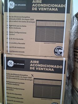 12000btu windows AC/ HEATER both by GE smart WiFi 240volts.  New with 90 days warranty.