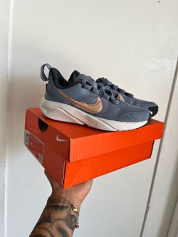 Nike Sneakers Blue and Rose Gold