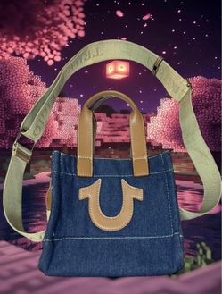 True Religion Denim Mini Tote Crossbody Bag