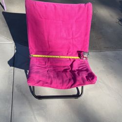 Pink Folding Chair