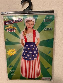 Girls Betsy Ross Child Costume  Size Large 12-14