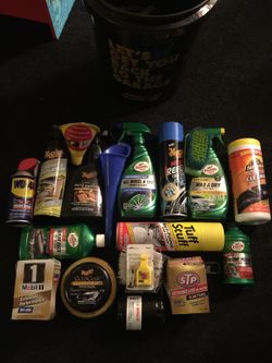 Miscellaneous automotive cleaning supplies