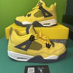 Air Jordan 4 Retro GS “Lightning” USED Size 7Y OG ALL 408452-700