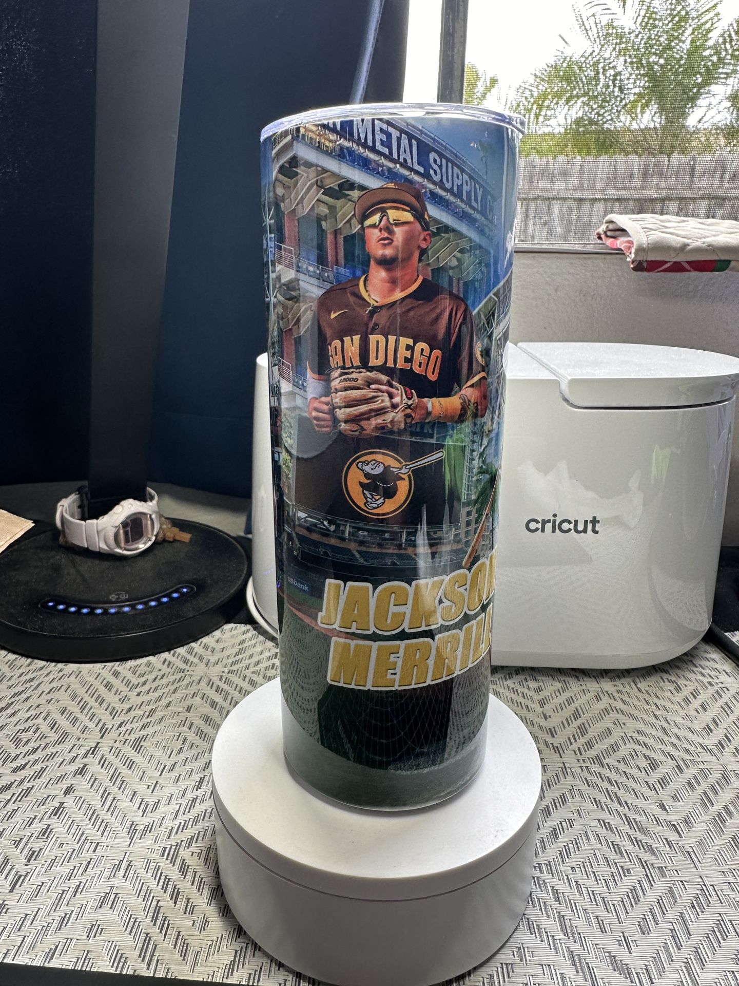 Padres Jackson Merrill Tumbler Cup 20oz New! 